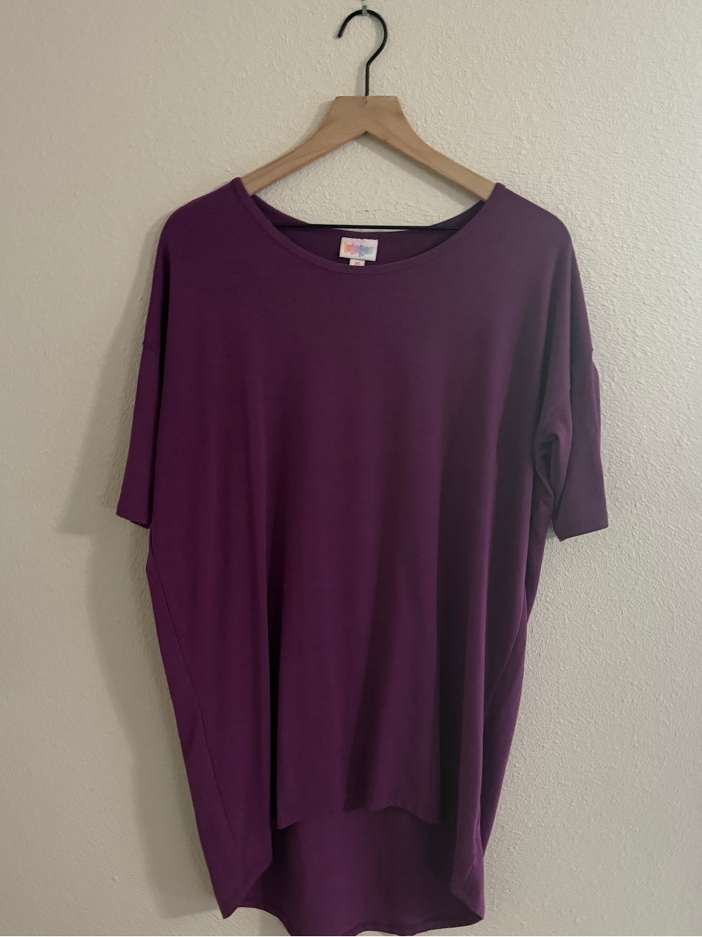 LuLaRoe Irma Relaxed Fit Purple Women's Tunic Top